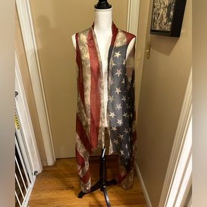 American flag scarf. One size fits most.